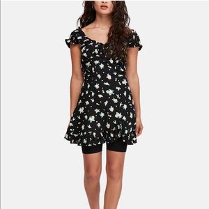 Free People Like A Lady Print Mini Dress